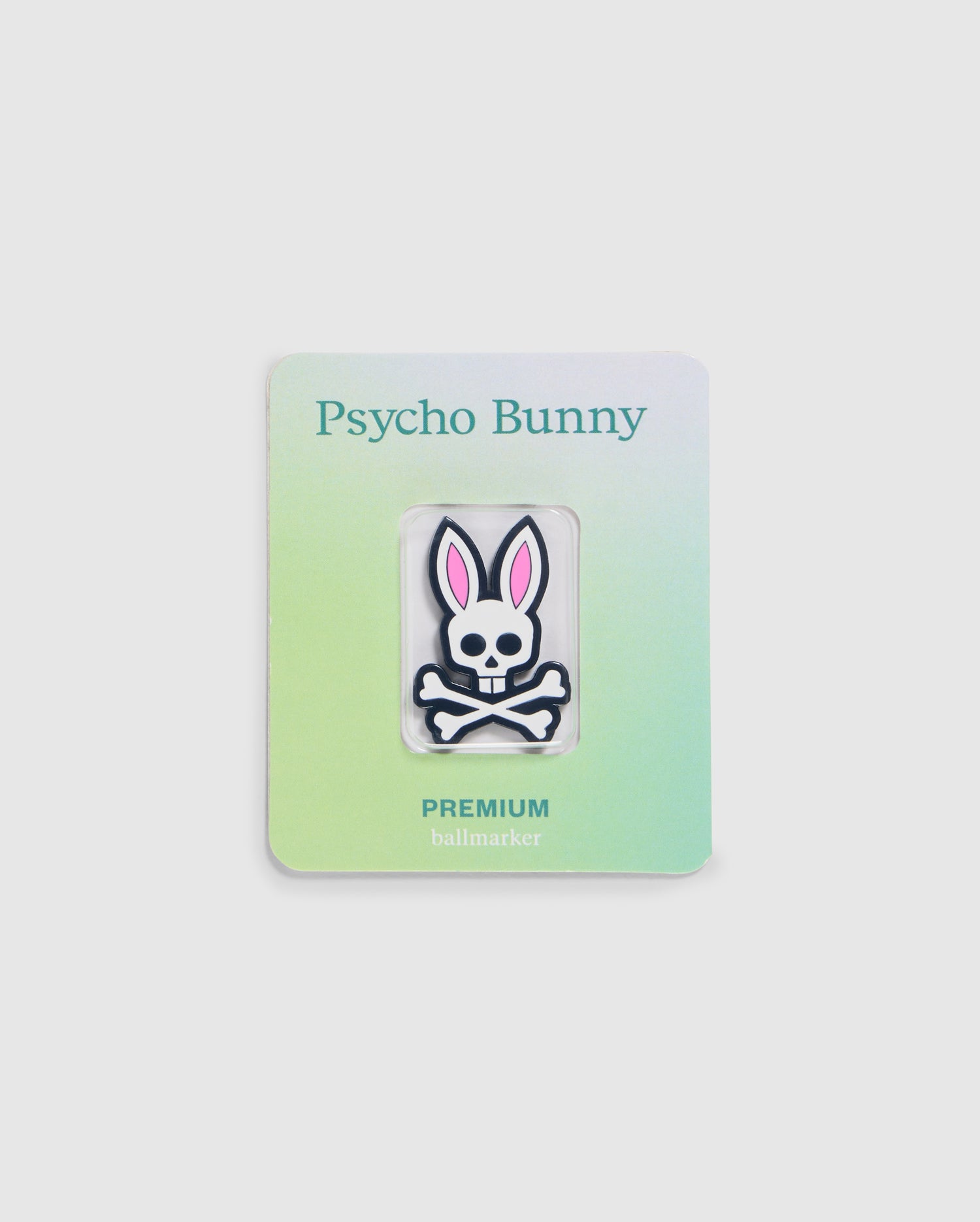 Psycho Bunny Accessories Ball Marker segnapalla da golf bianco nichel