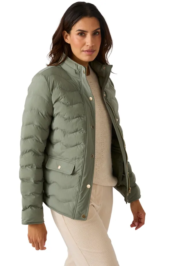 Damart Thermolactyl piumino donna verde taglia 50-56 idrorepellente