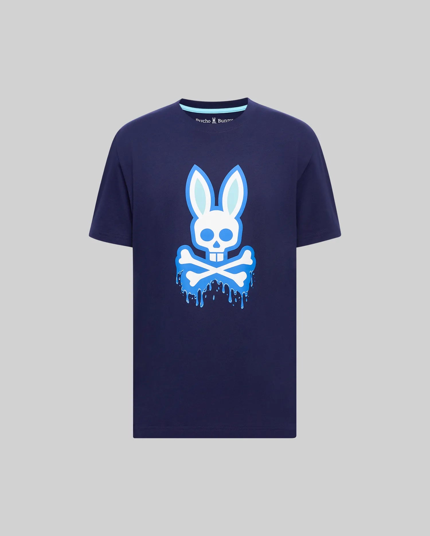 Psycho Bunny Men's Tees Carl Graphic Tee MT0200251 T-shirt blu