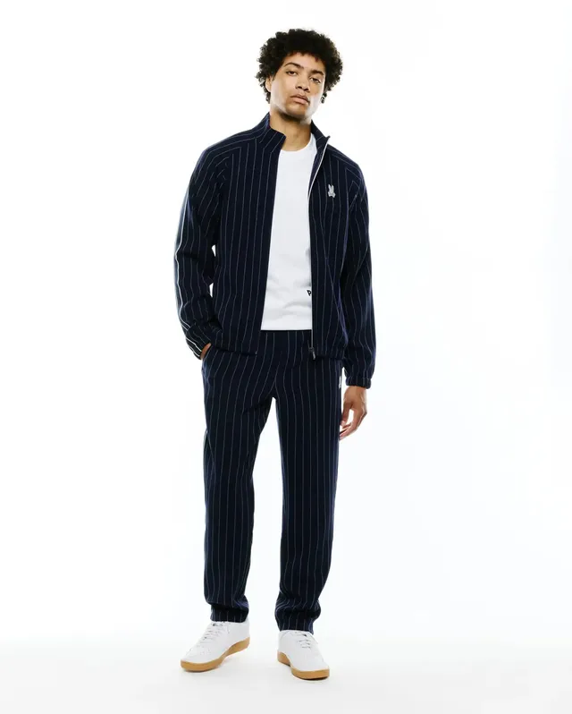 Psycho Bunny Men's Pants MEN'S HARLAND STRAIGHT TRACK PANTS MB0800017 pantaloni blu