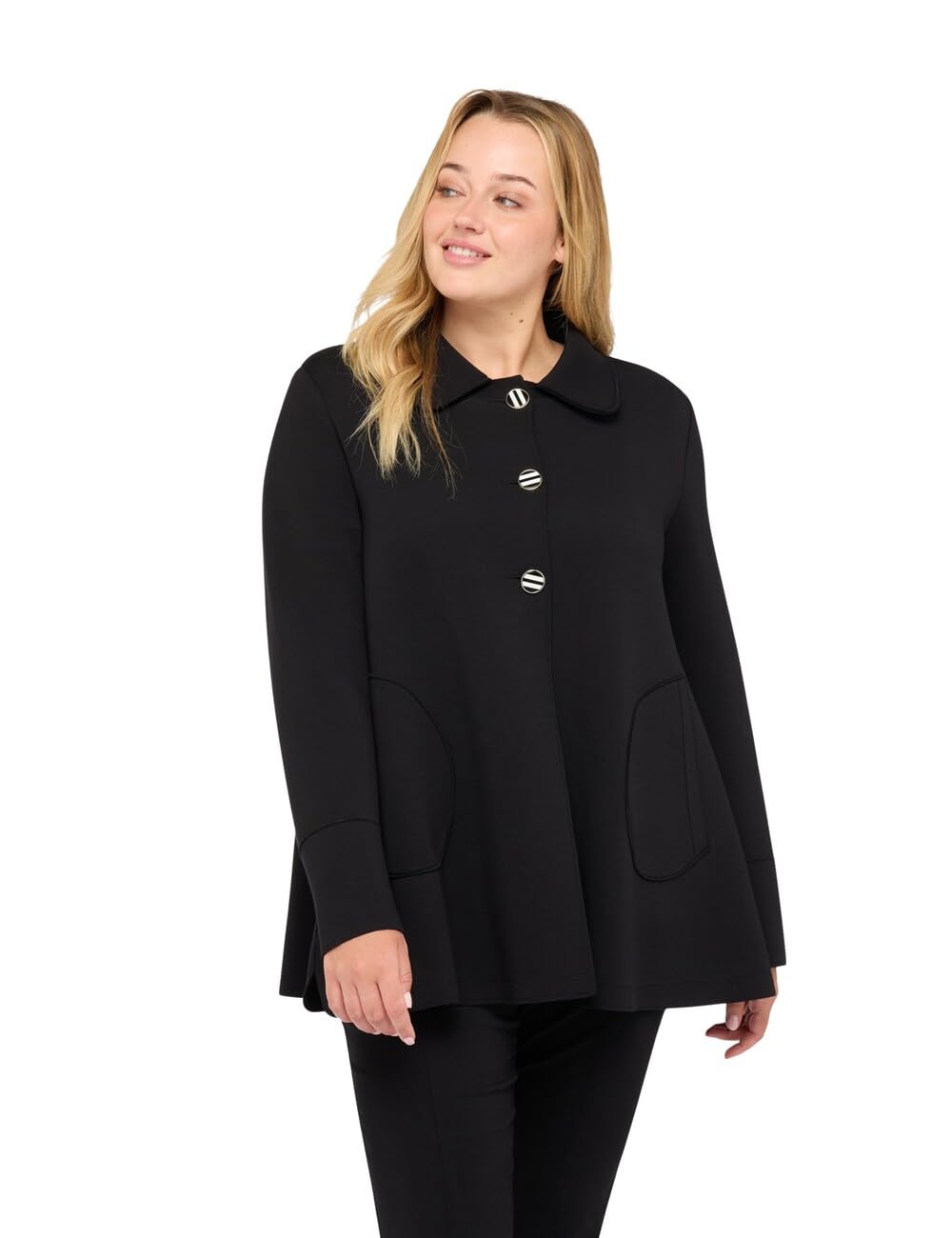 Fiorella Rubino Giacche e blazer Giacca in scuba con bottoni decorativi 44 Plus