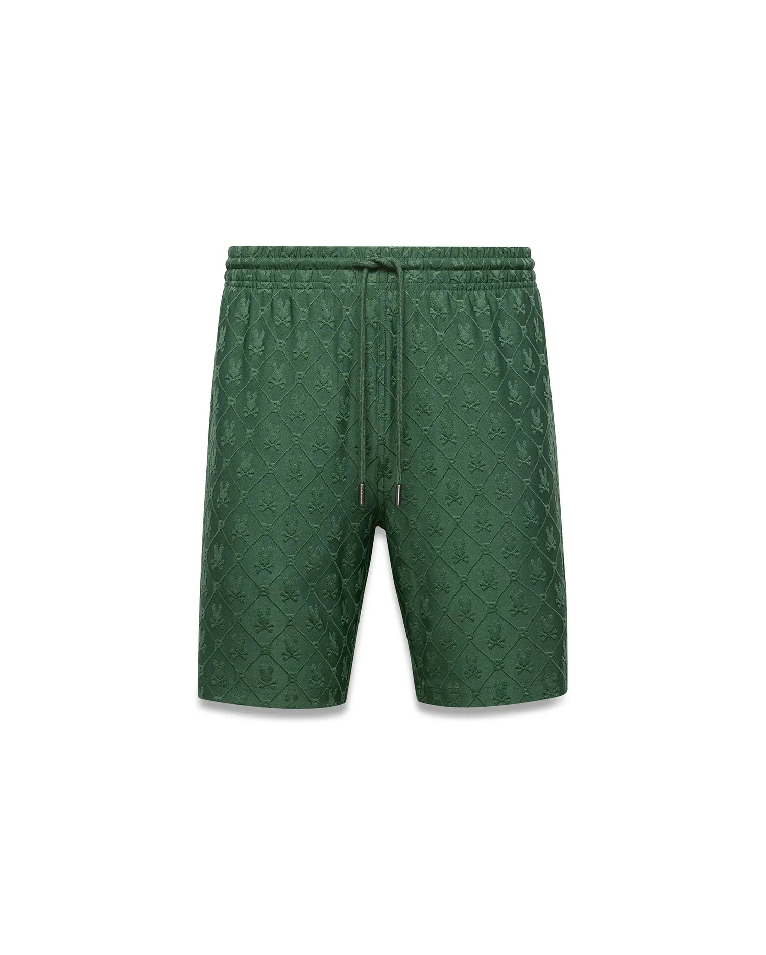 Psycho Bunny Men's Shorts Garry Jacquard Sweatshorts 8" shorts verdi XXS-XXXL regular