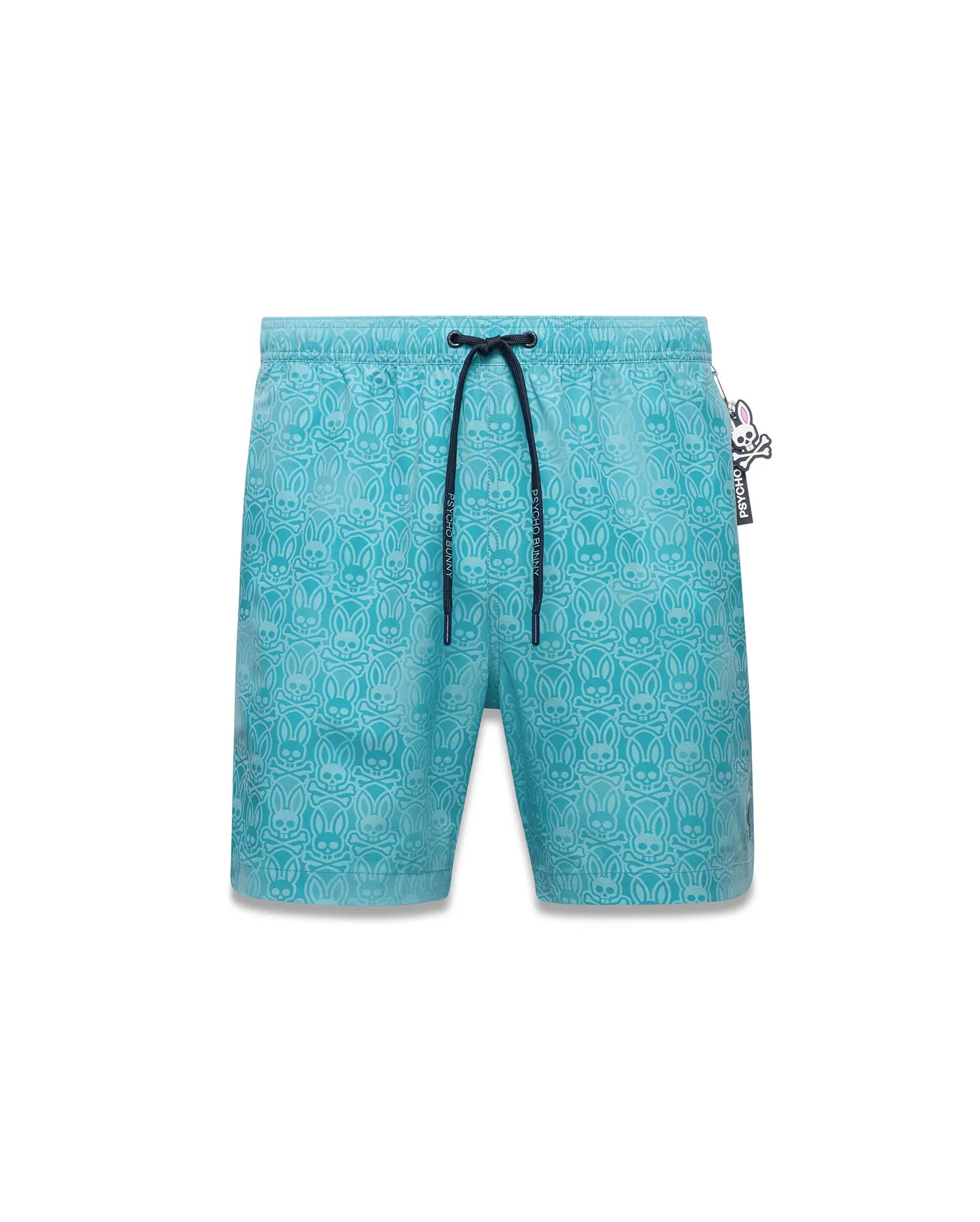 Psycho Bunny Men's Swimwear Samos B6W453F200 boxer mare 6″ blu
