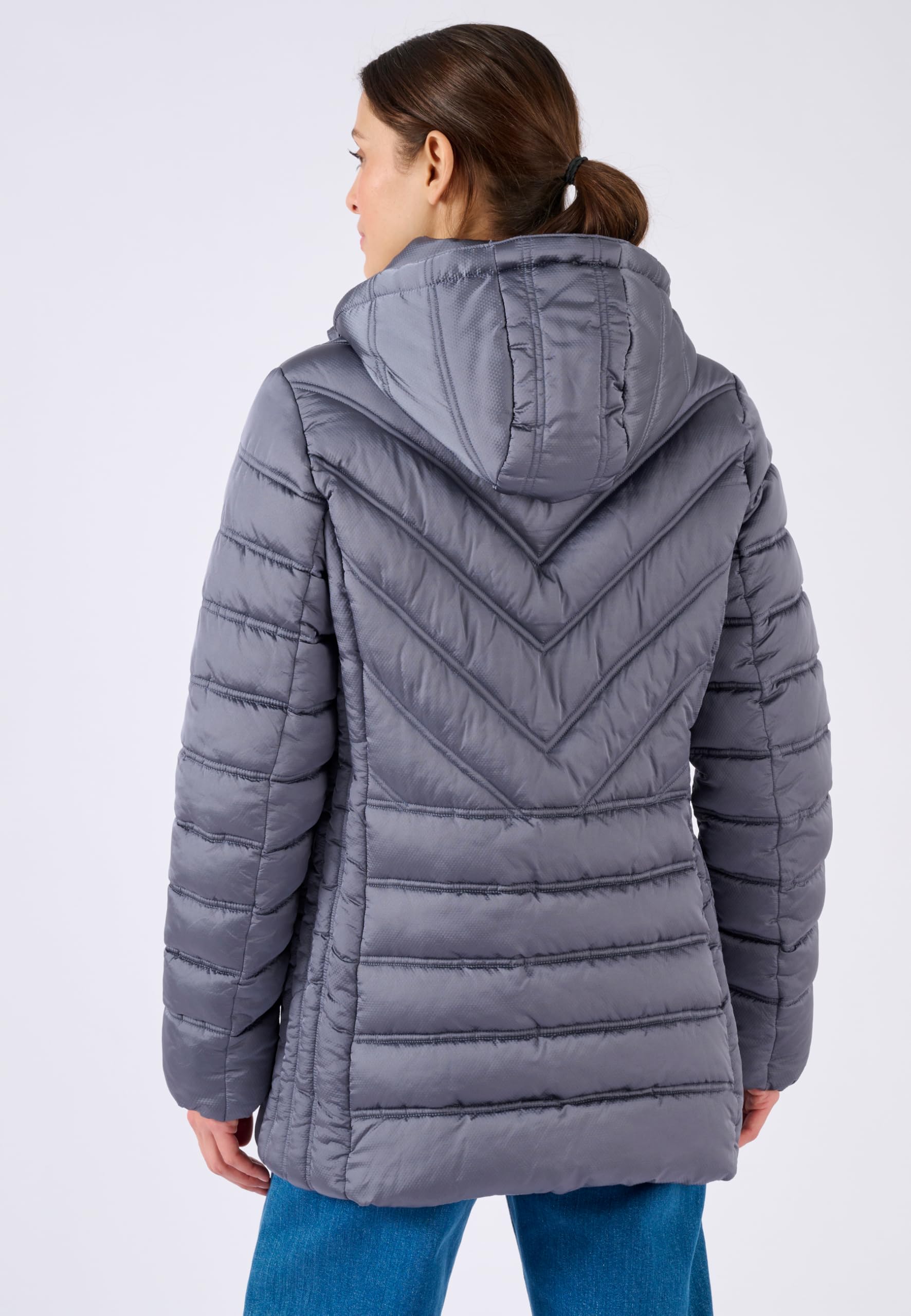 Damart Thermolactyl Parka donna 38-40 grigio ardesia idrorepellente