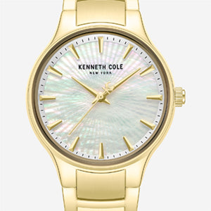 Kenneth Cole Reaction Watches Classic Gold Tone Bracelet Watch orologio dorato