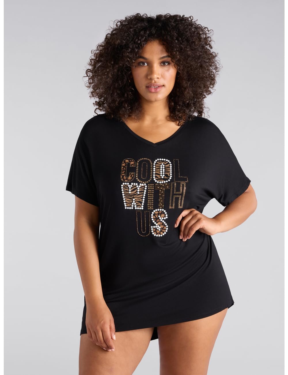 Fiorella Rubino Top e t-shirt Maxi t-Shirt con Scritta, copricostume