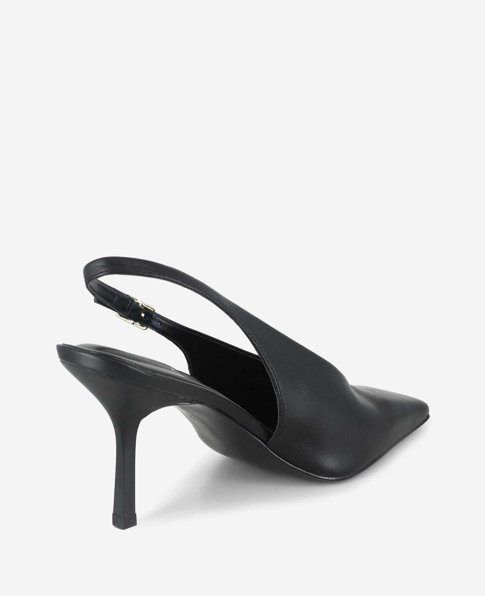 Kenneth Cole Reaction Aerial Leather Slingback Heel décolleté nero pelle