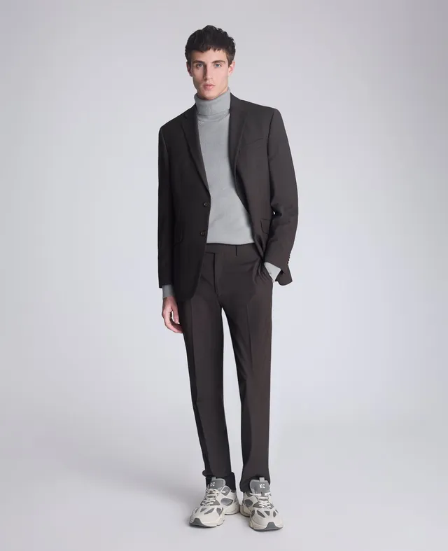 Kenneth Cole Reaction Clothing Ready Flex Slim Fit Nested Suit completo uomo marrone slim fit