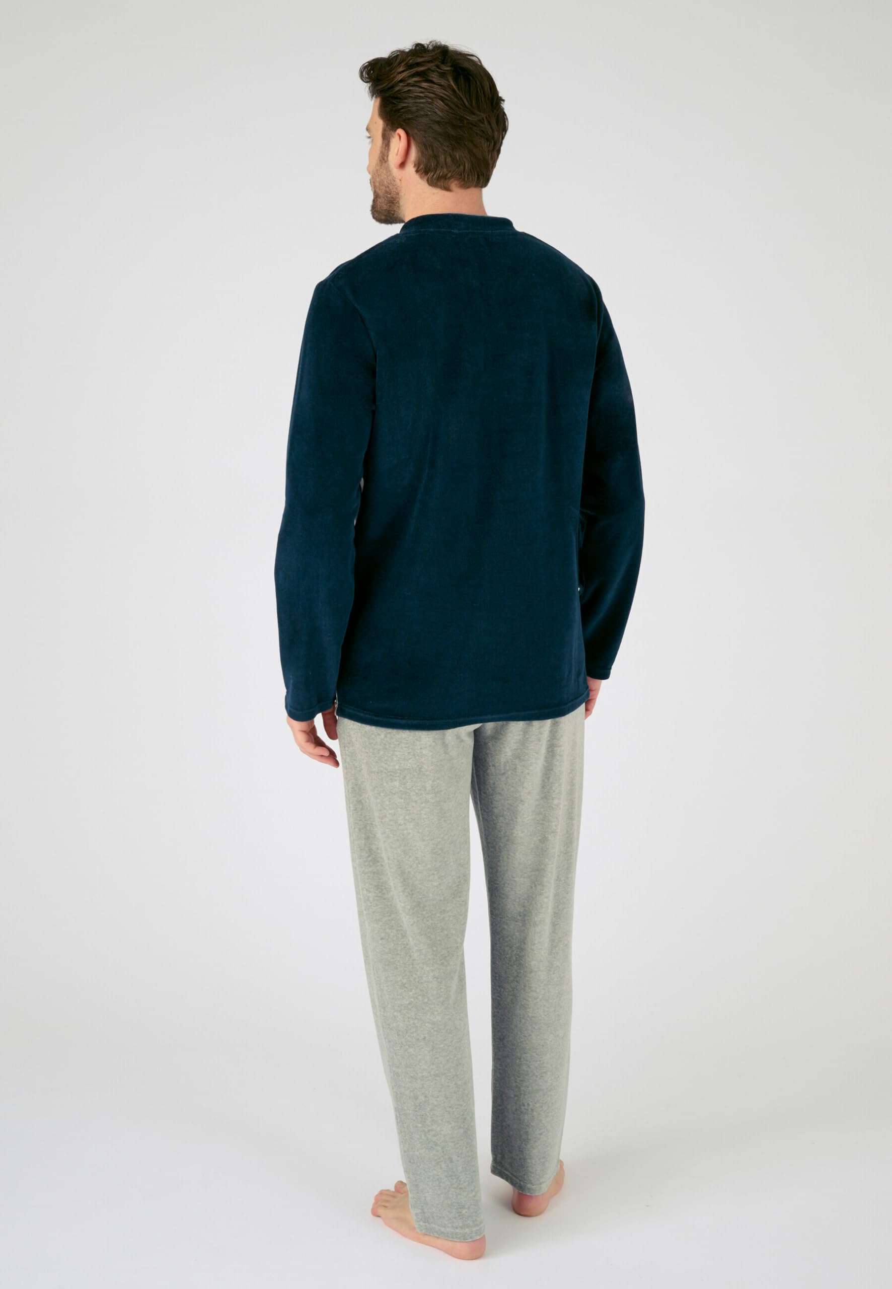 Damart Homewear Pigiama a Manica Lunga Velluto uomo 3XL morbido