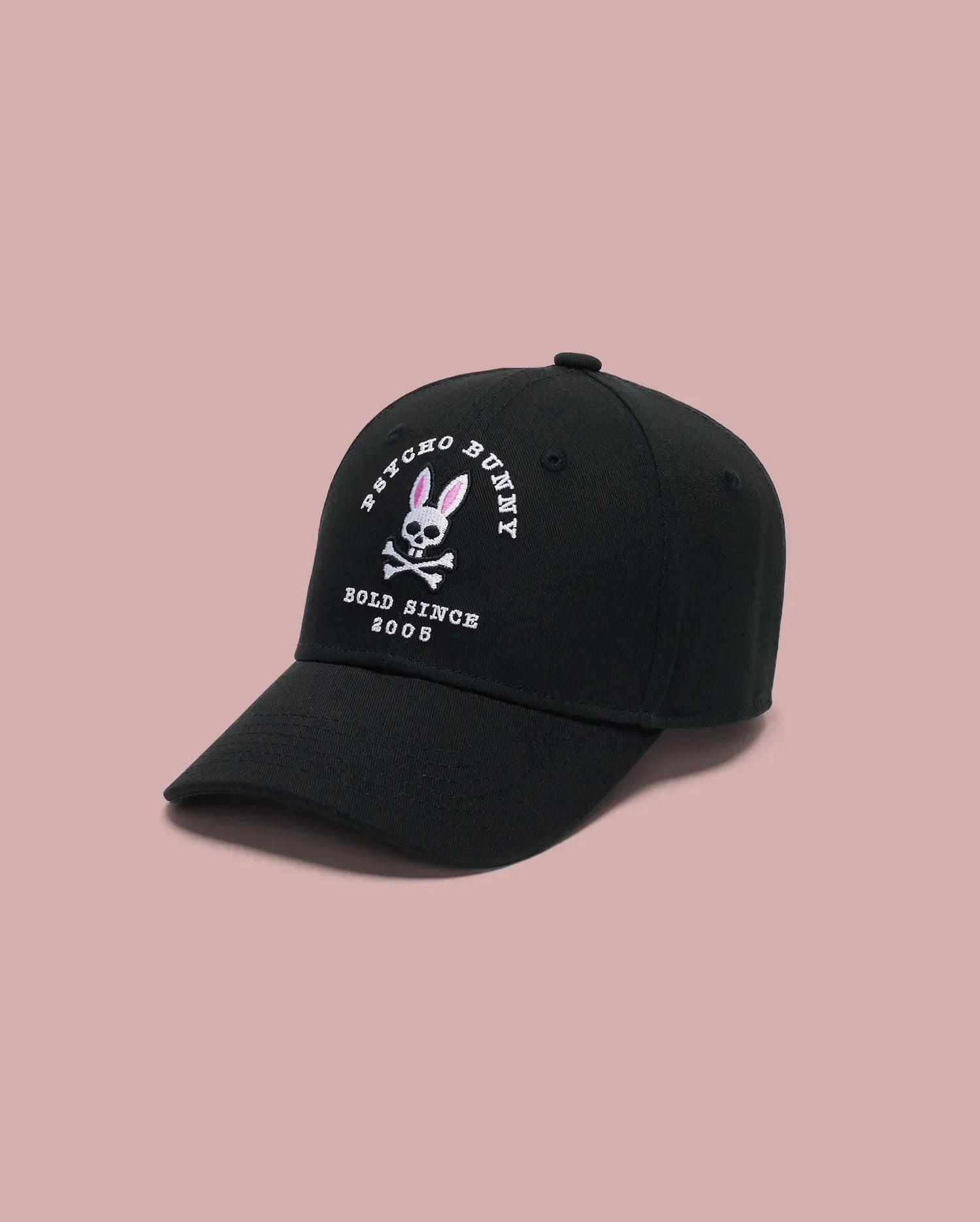 Psycho Bunny Accessories MENS ARCHIVE BASEBALL CAP - MO1500002 cappellino nero cotone