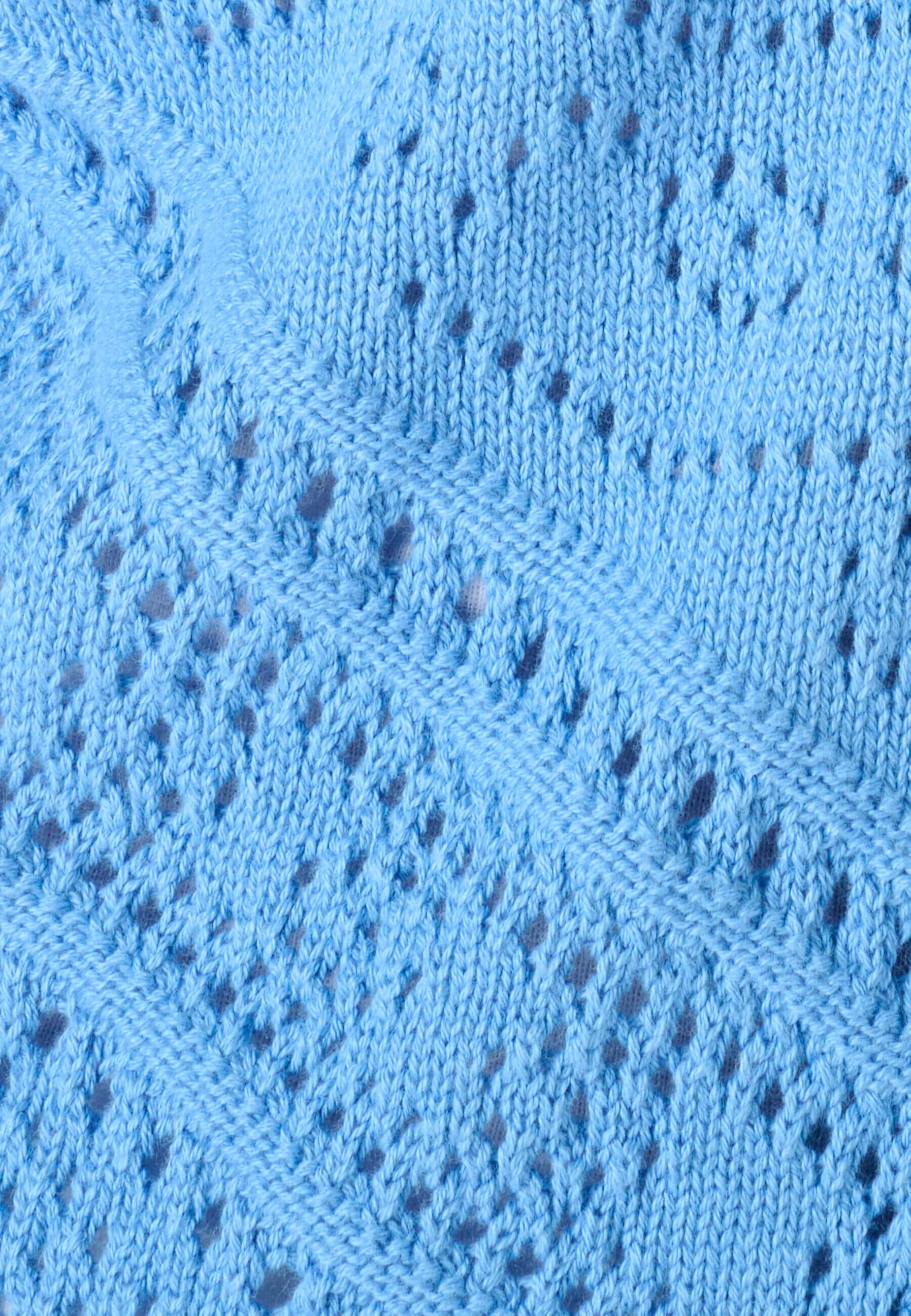Damart Prêt-à-porter Gilet Maglia traforata gilet marrone avorio in cotone