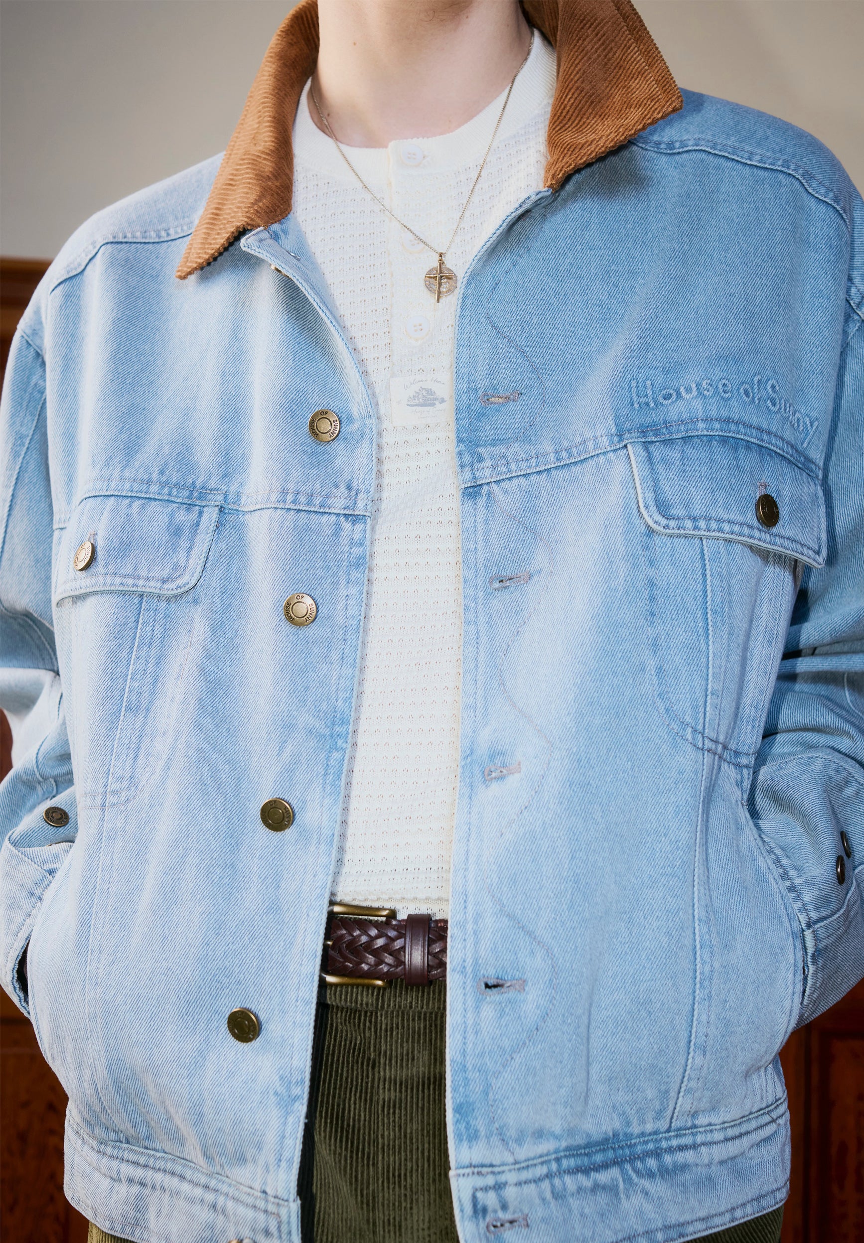 House Of Sunny Women's Jackets The Western Jacket giacca denim in cotone