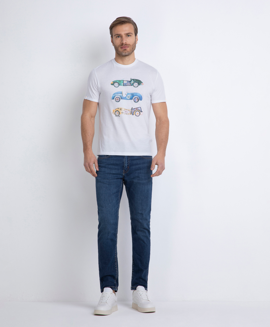 Markup Uomo Felpe & T-shirt T-shirt stampa car a manica corta