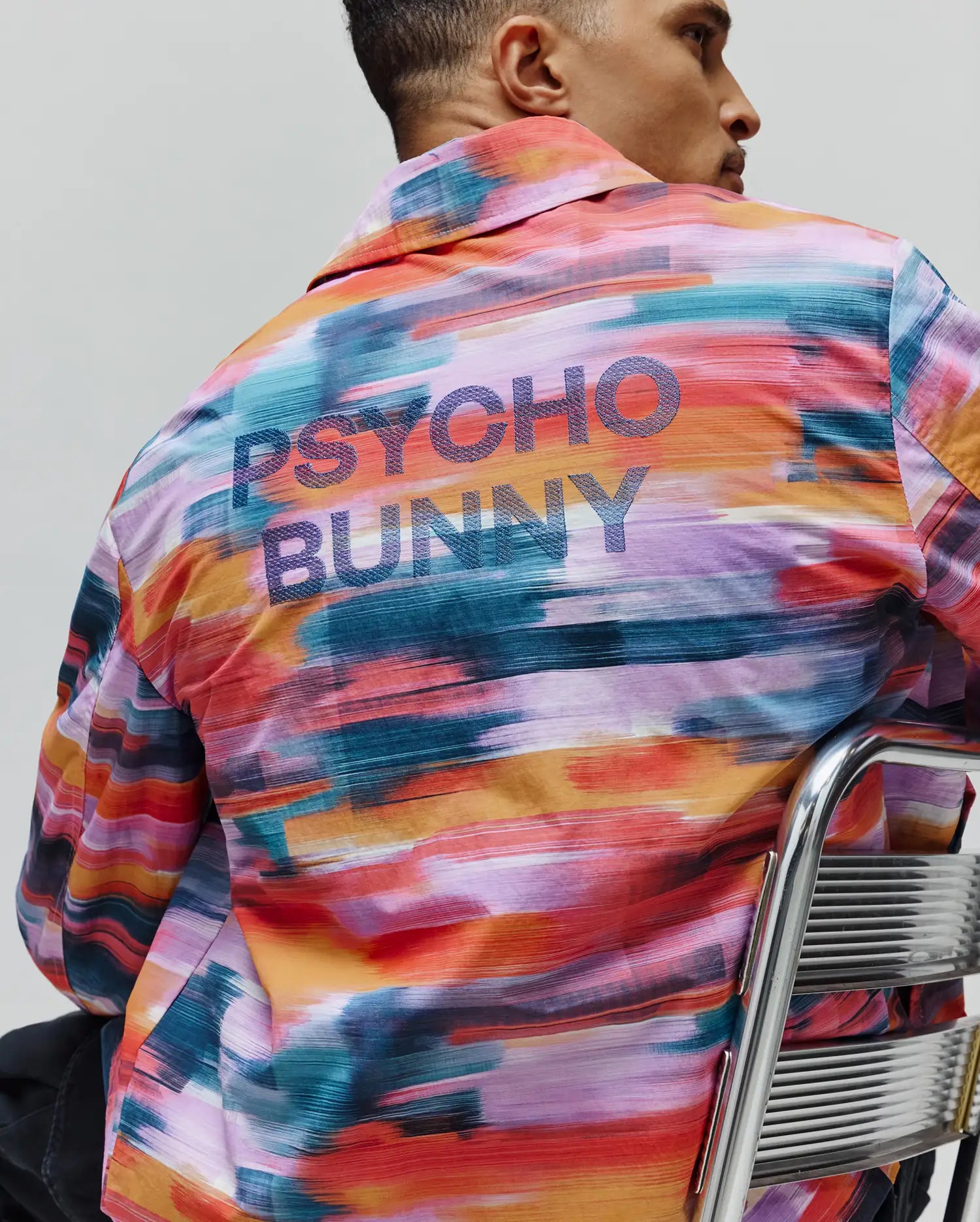 Psycho Bunny Jackets Raphael Jacket giacca 656 Sunkissed Coral in nylon
