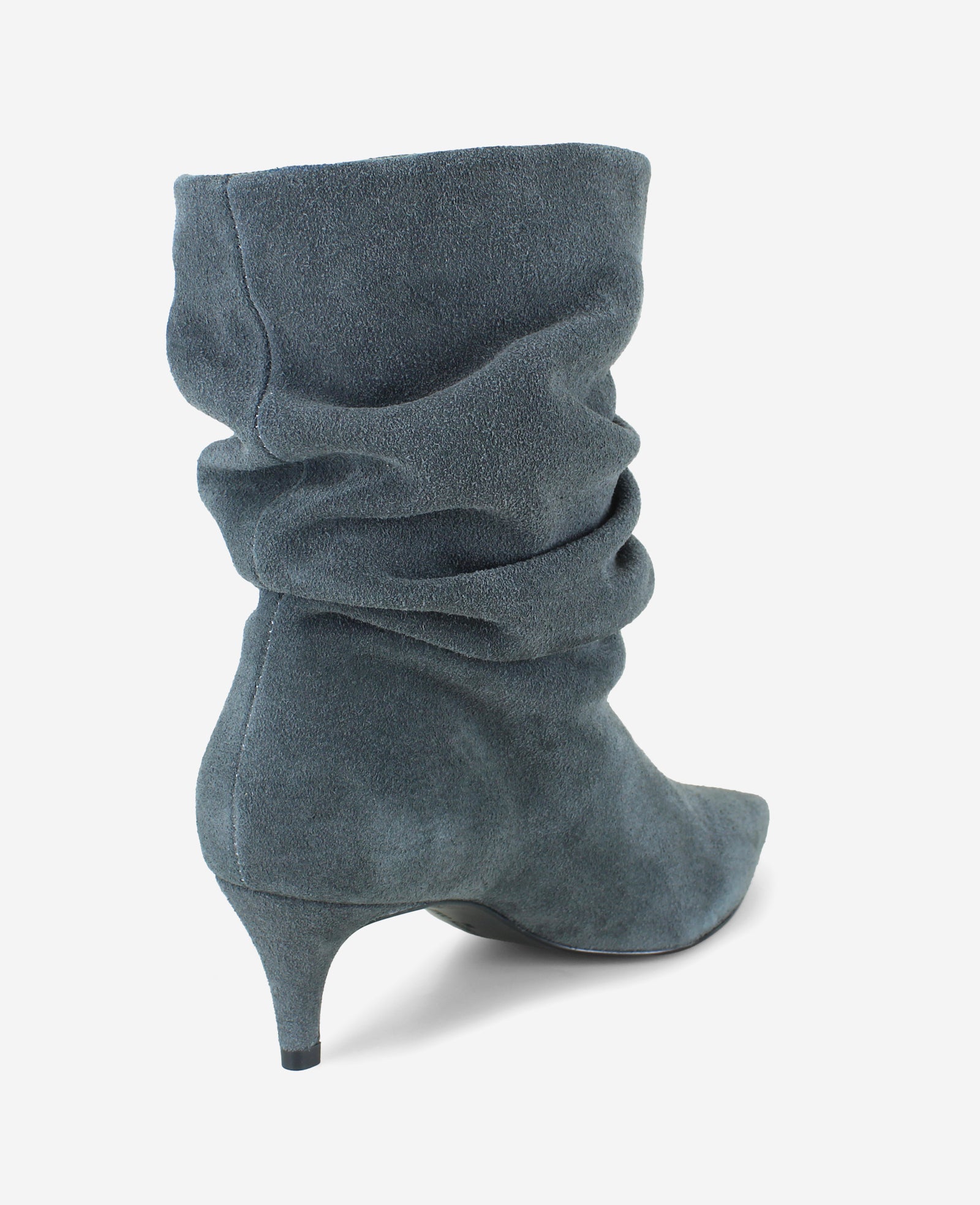 Kenneth Cole Reaction Shoes Marsha Suede Kitten Heel Bootie stivaletti grigio scamosciato