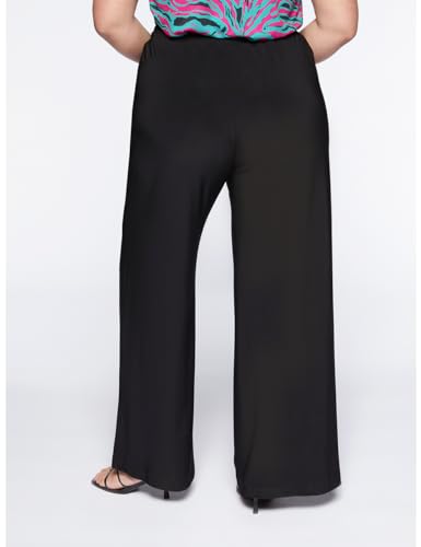 Fiorella Rubino Pantaloni pantaloni gamba larga in jersey S Plus