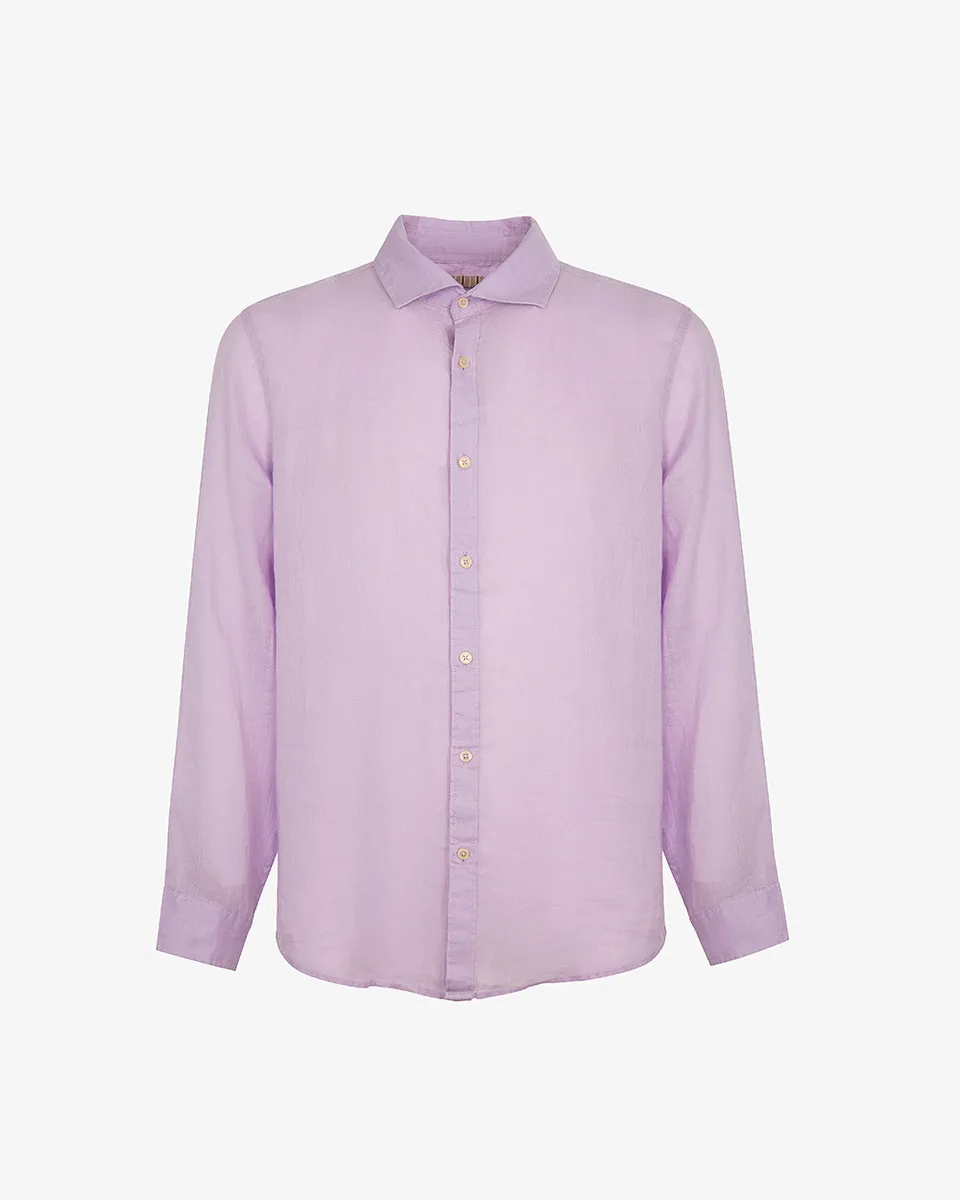Markup Uomo Camicie Camicia manica lunga collo francese mussola