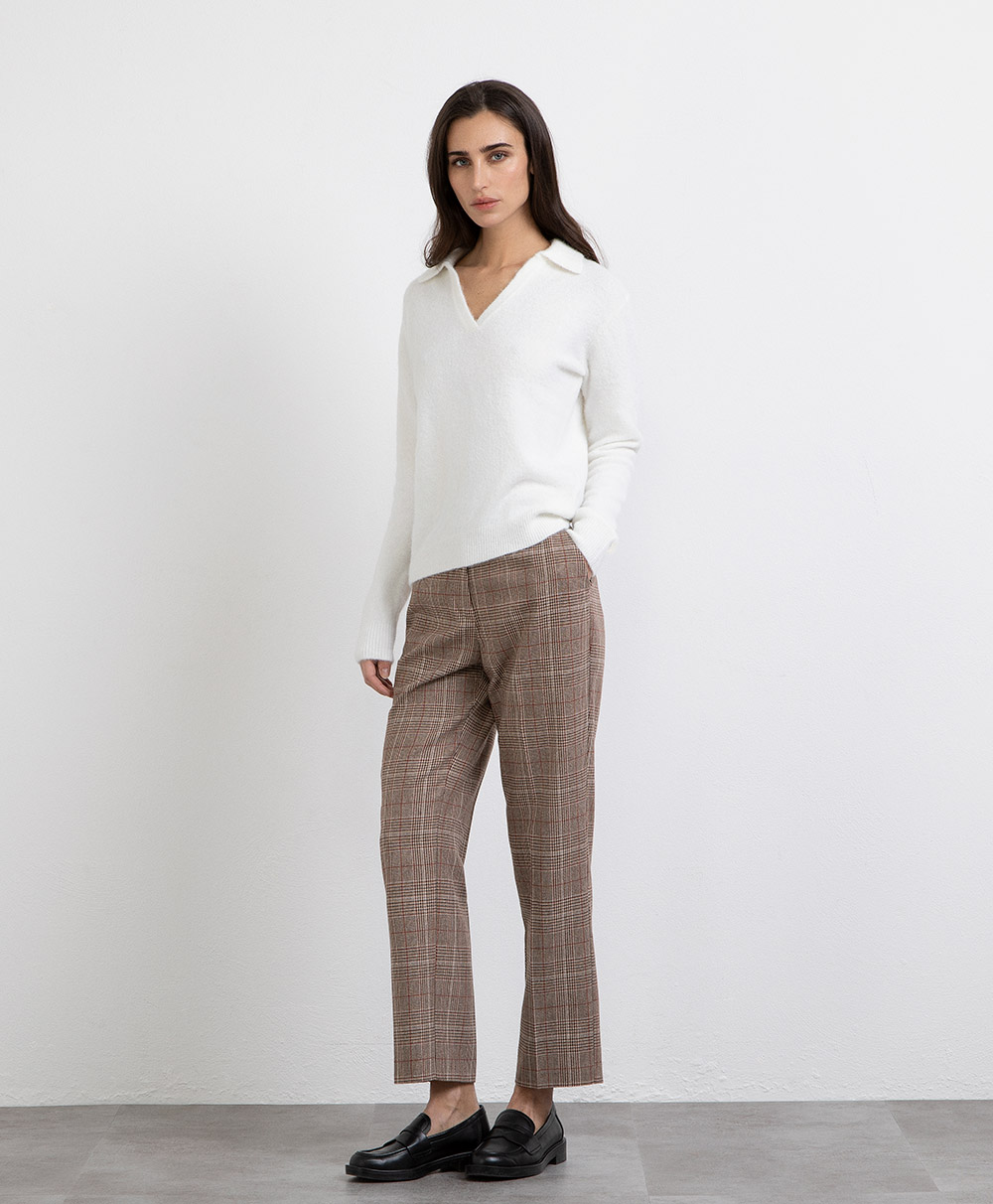 Markup Donna Maglieria Polo scollo V manica lunga polo