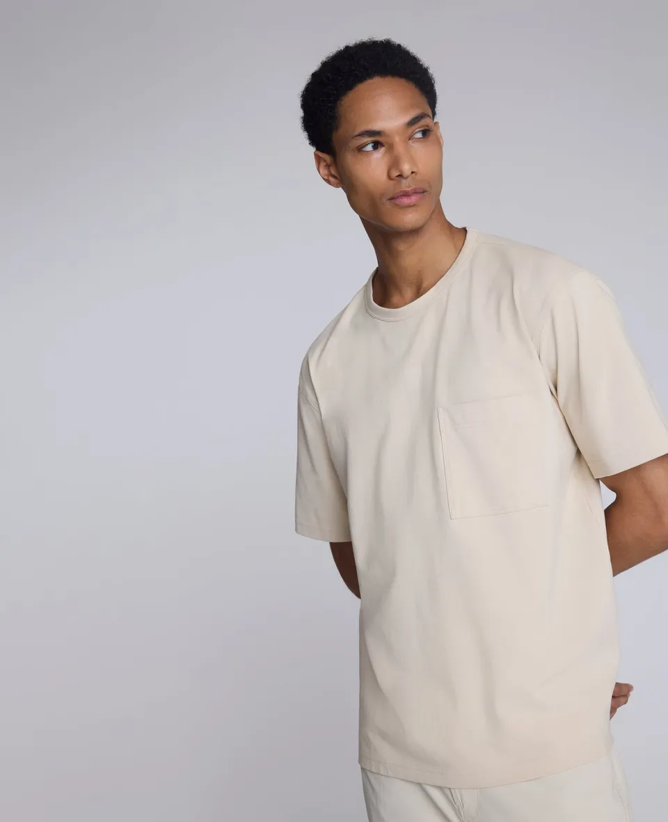 Kenneth Cole Reaction Clothing Oversized Tee maglietta oversize avorio