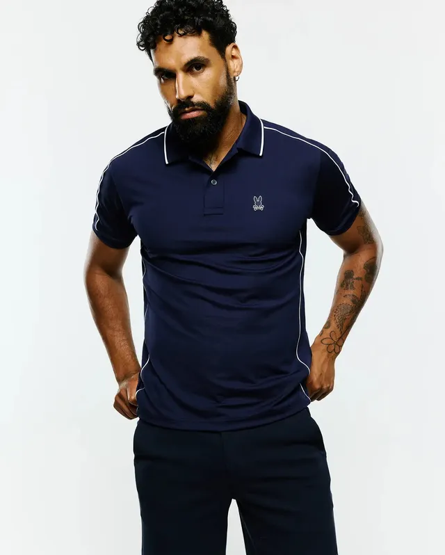 Psycho Bunny Men's Polos Rhys Sport Polo polo 402 Evening Blue