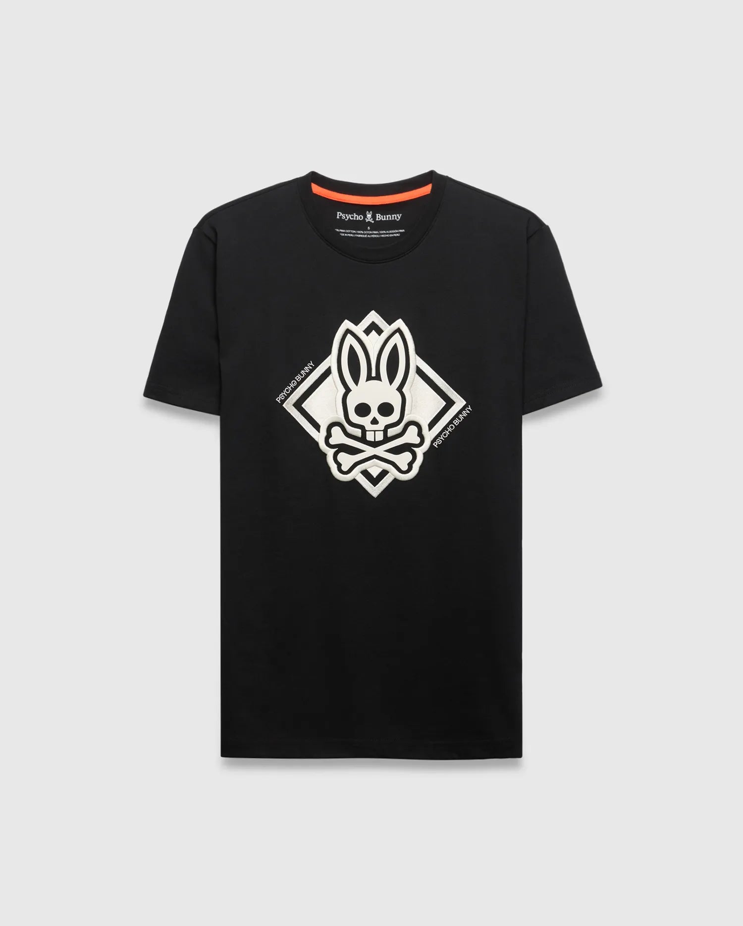 Psycho Bunny Men's Tees MENS TOBIAS GRAPHIC TEE - MT0200288 t-shirt nera