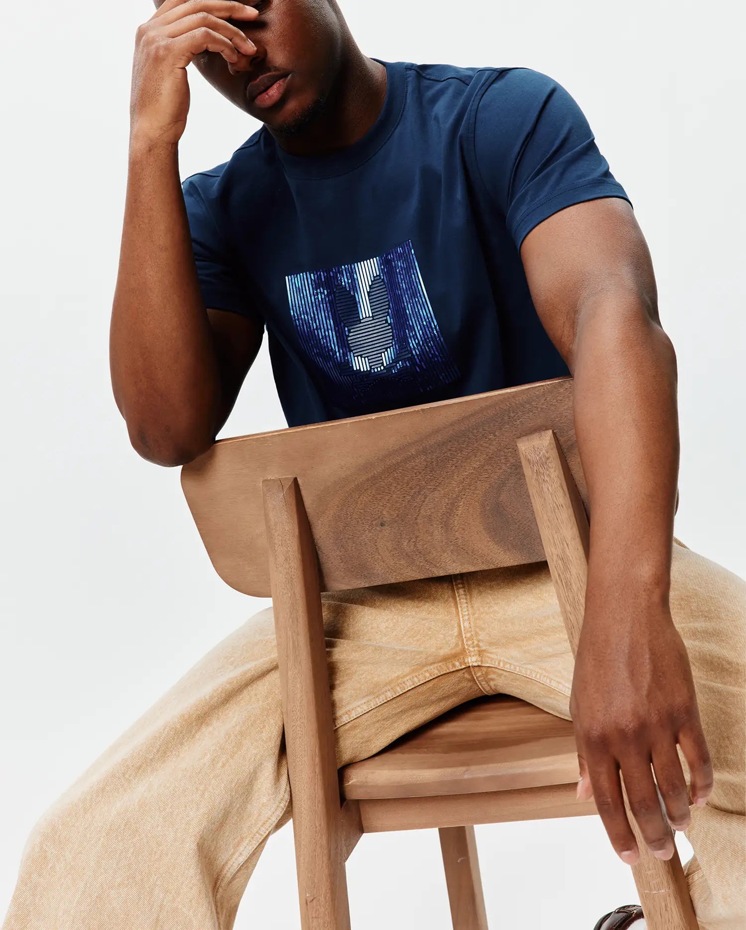 Psycho Bunny Seamus Graphic Tee T-shirt navy XXS