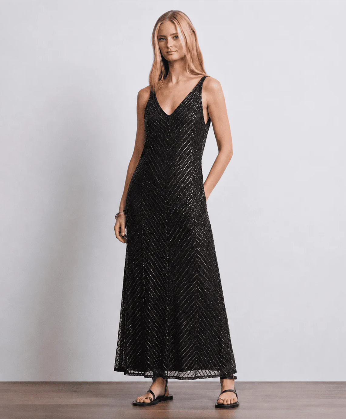 Markup Donna Vestiti Abito lungo traforato vestito donna dettaglio traforato
