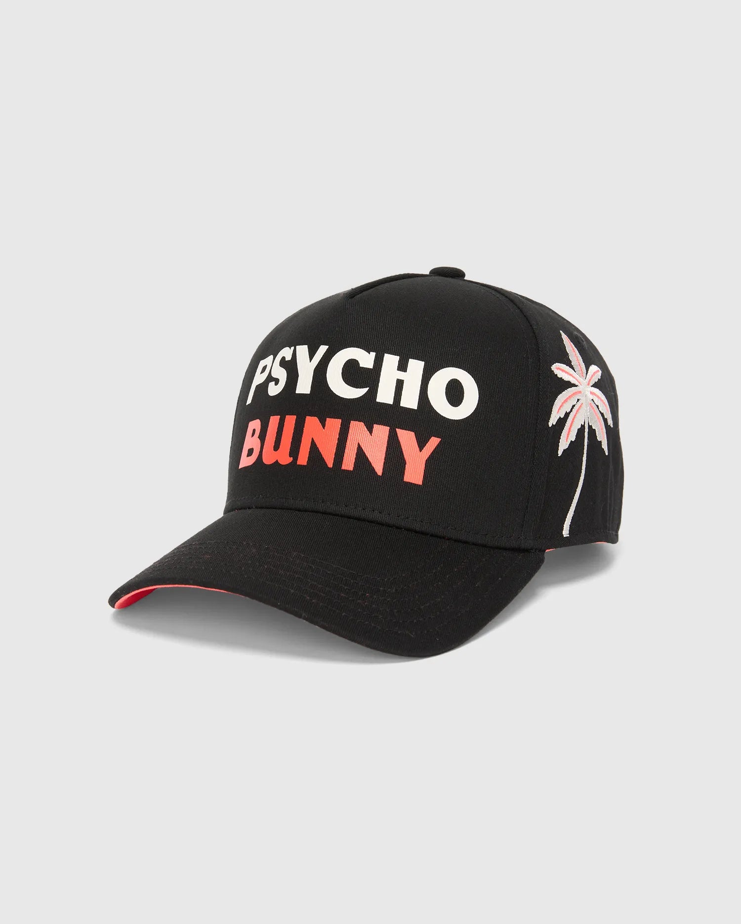 Psycho Bunny Accessories Brad Trucker Cap cappellino nero regolabile in cotone