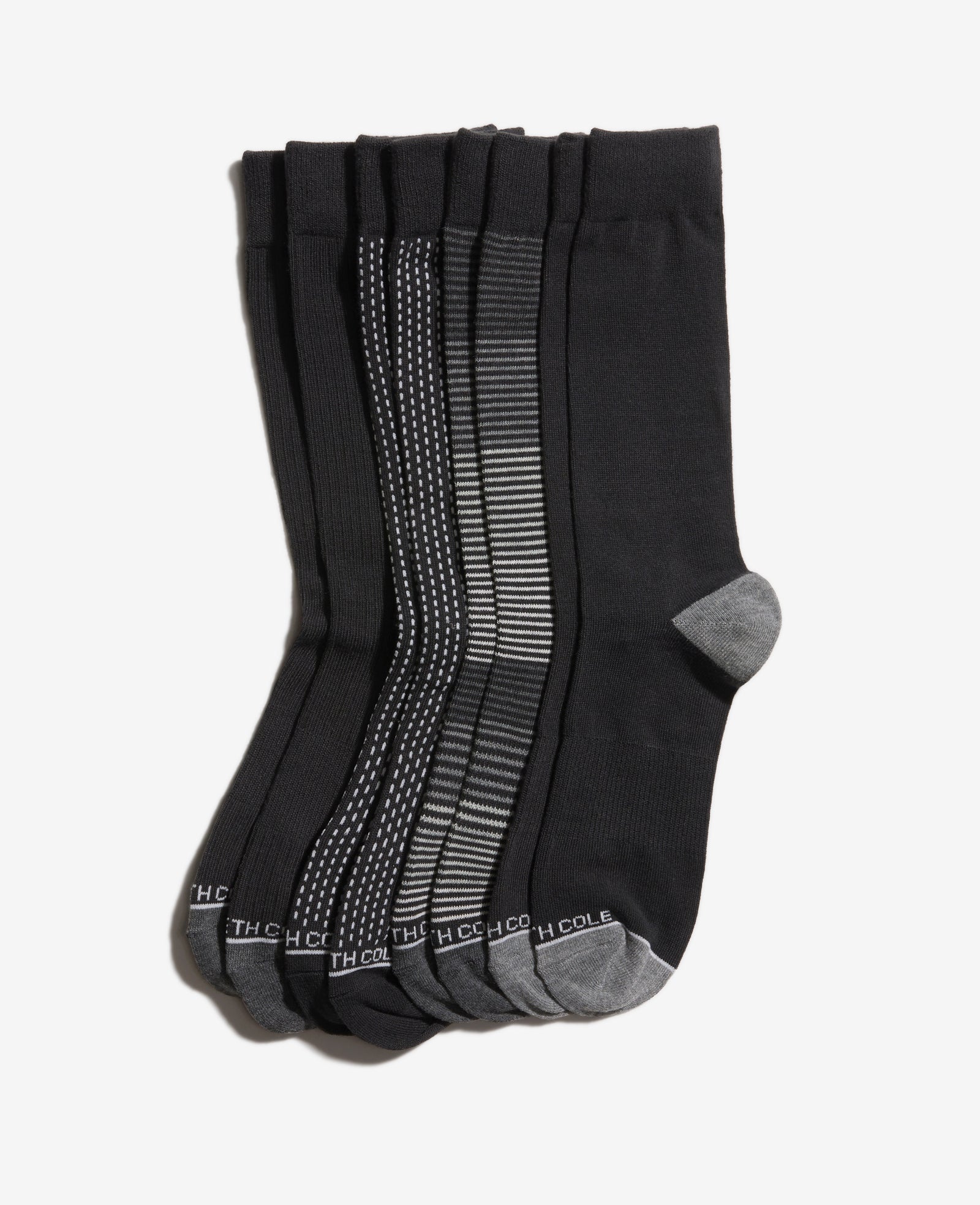 Kenneth Cole Reaction Clothing Vertical Dash calzini uomo neri 4 paia