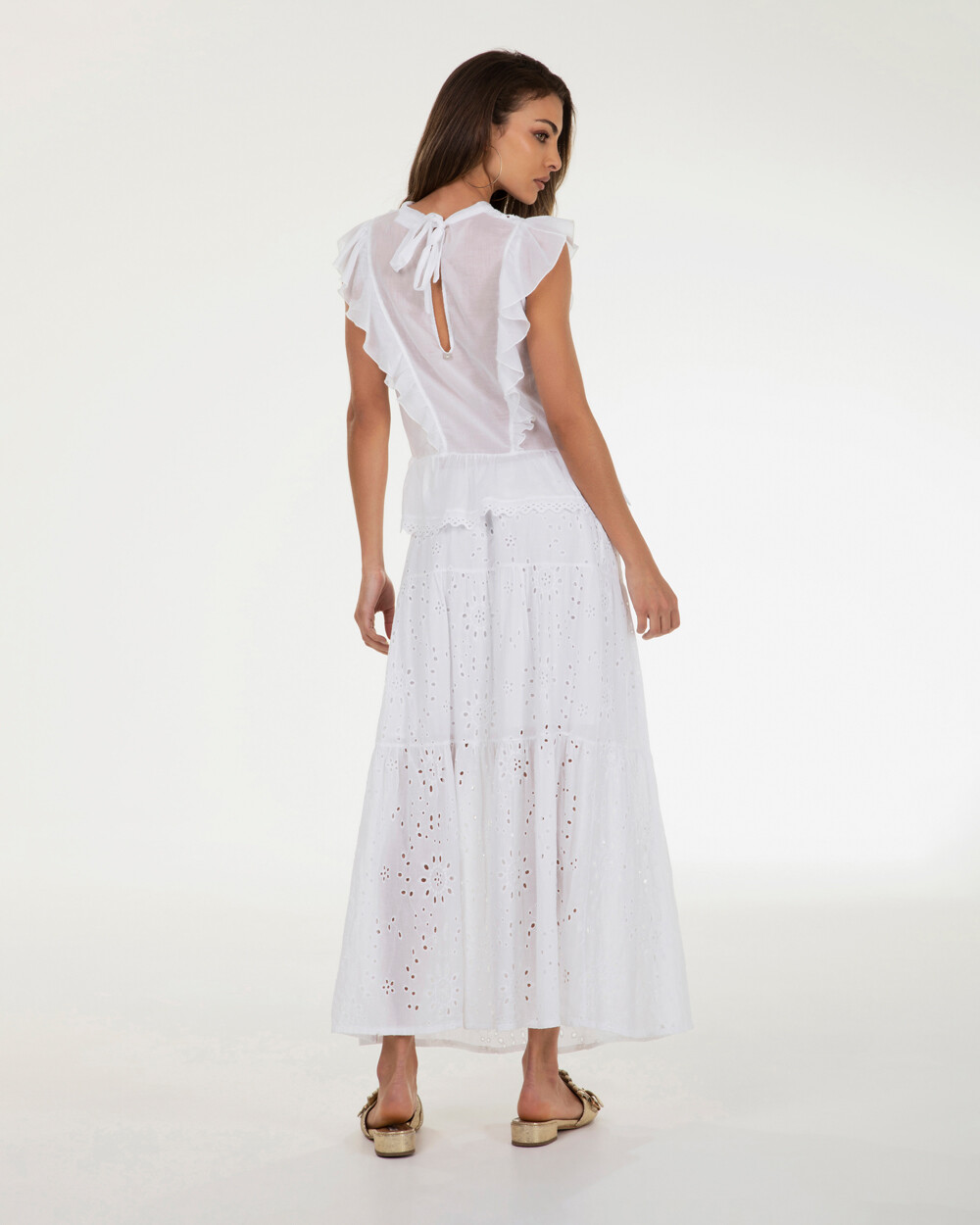 Markup Donna Gonne & Short gonna lunga in pizzo sangallo