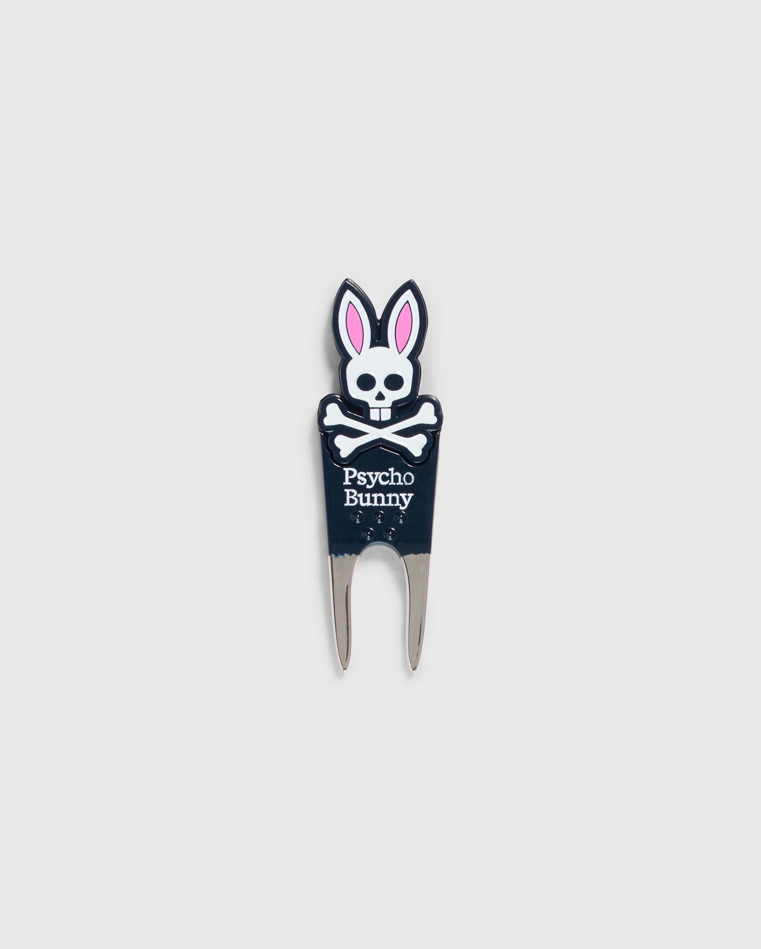 Psycho Bunny Accessories Divot Tool attrezzo golf 410 Navy con marcatore magnetico