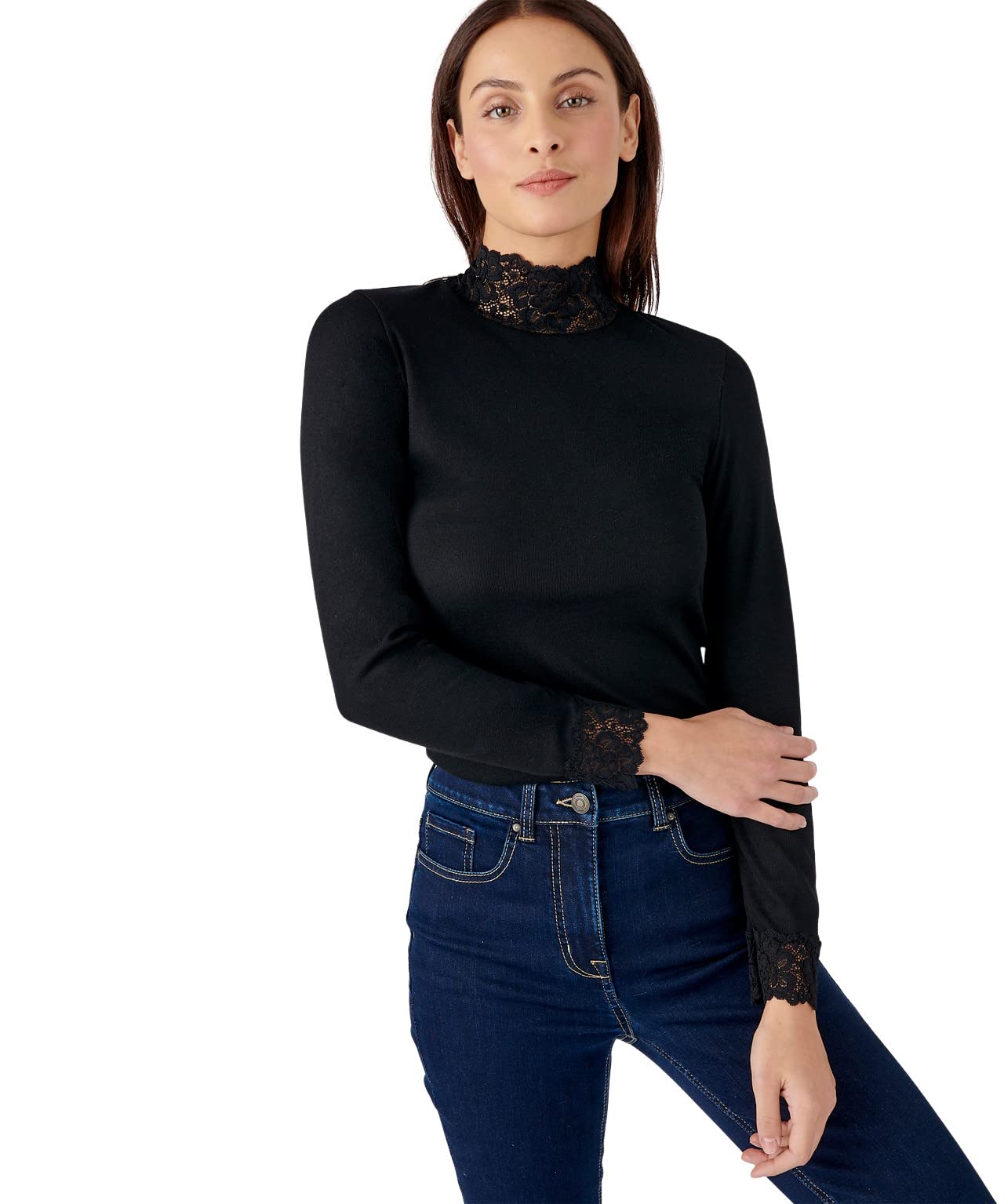 Damart Thermolactyl T-Shirt Maniche Lunghe Donna taglia M nera termica