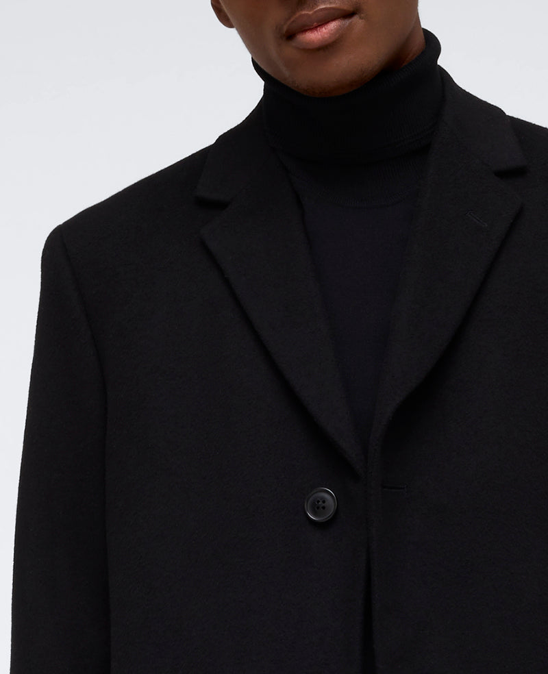 Kenneth Cole Reaction Clothing The Classic Fit Overcoat cappotto nero