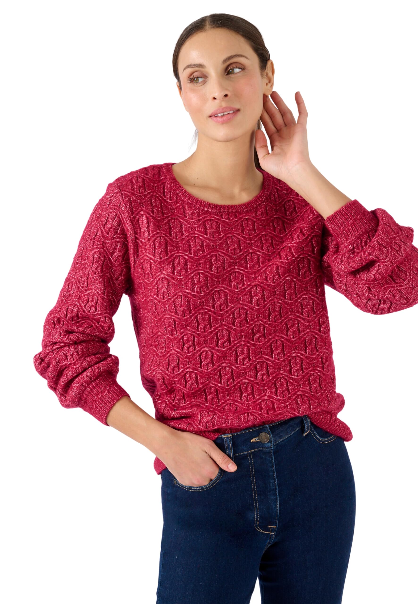 Damart Thermolactyl Maglione Maglia Fantasy blu 38-40