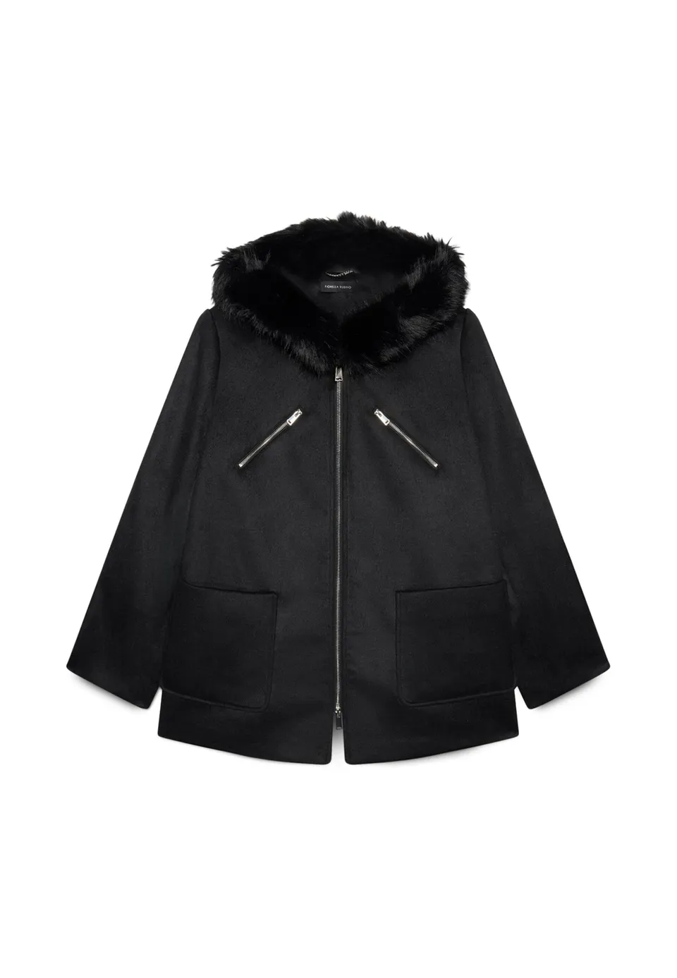 Fiorella Rubino Cappotti e Trench Parka in lana Parka 52 Plus con cappuccio