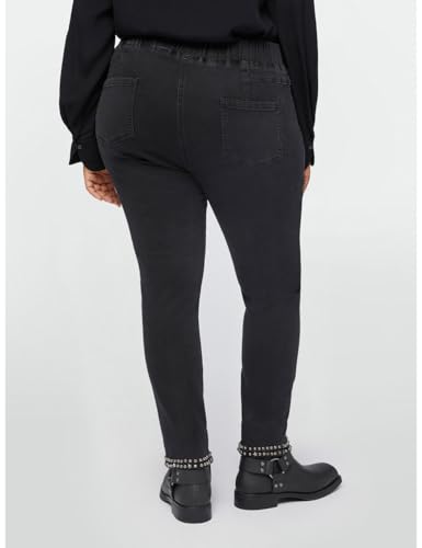 Fiorella Rubino Jeans Jeggings con Borchie al Fondo 52 Plus denim nero