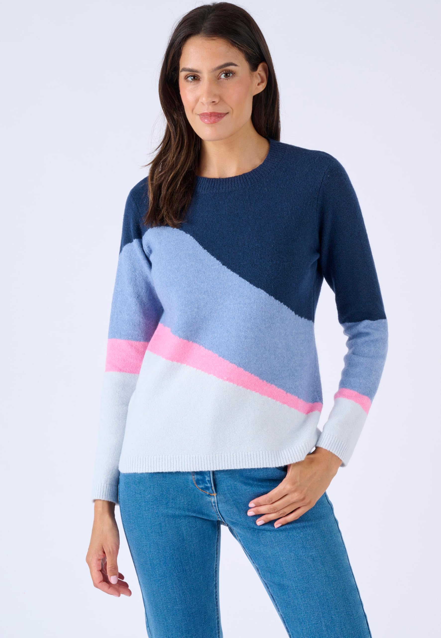 Damart Prêt-à-porter Maglione Gioco Di Colori Maglione girocollo in lana