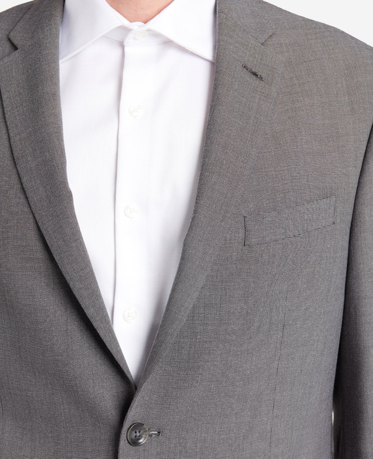 Kenneth Cole Reaction Clothing Slim-Fit Stretch Suit Separate Jacket giacca argento uomo