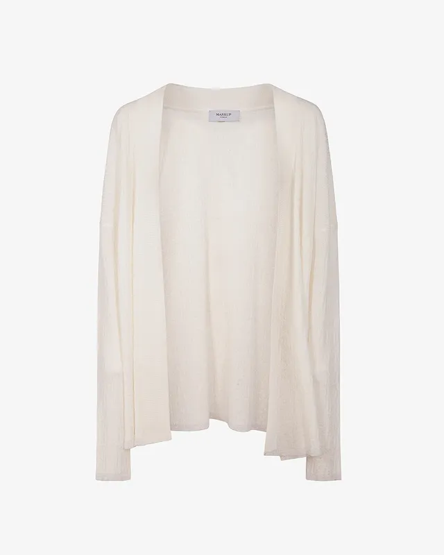 Markup Donna Maglieria Cardigan scollo v con bordi lurex