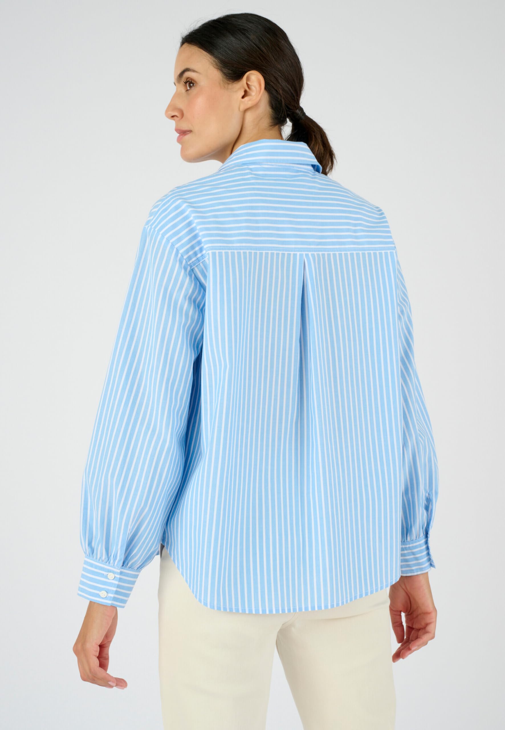 Damart Prêt-à-porter Camicia Donna Blu 56 cotone biologico