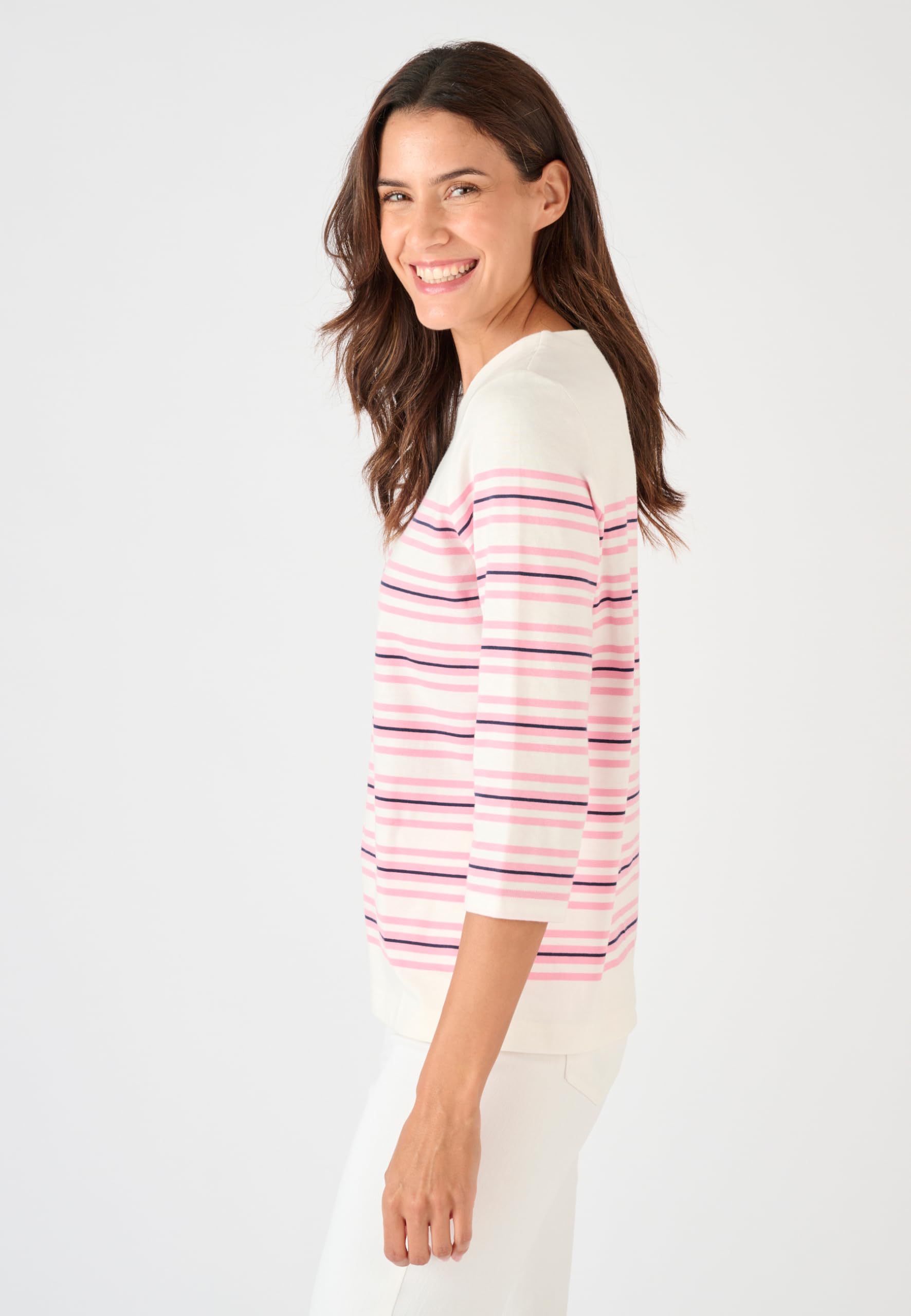 Damart Prêt-à-porter T-Shirt Marinière puro cotone donna