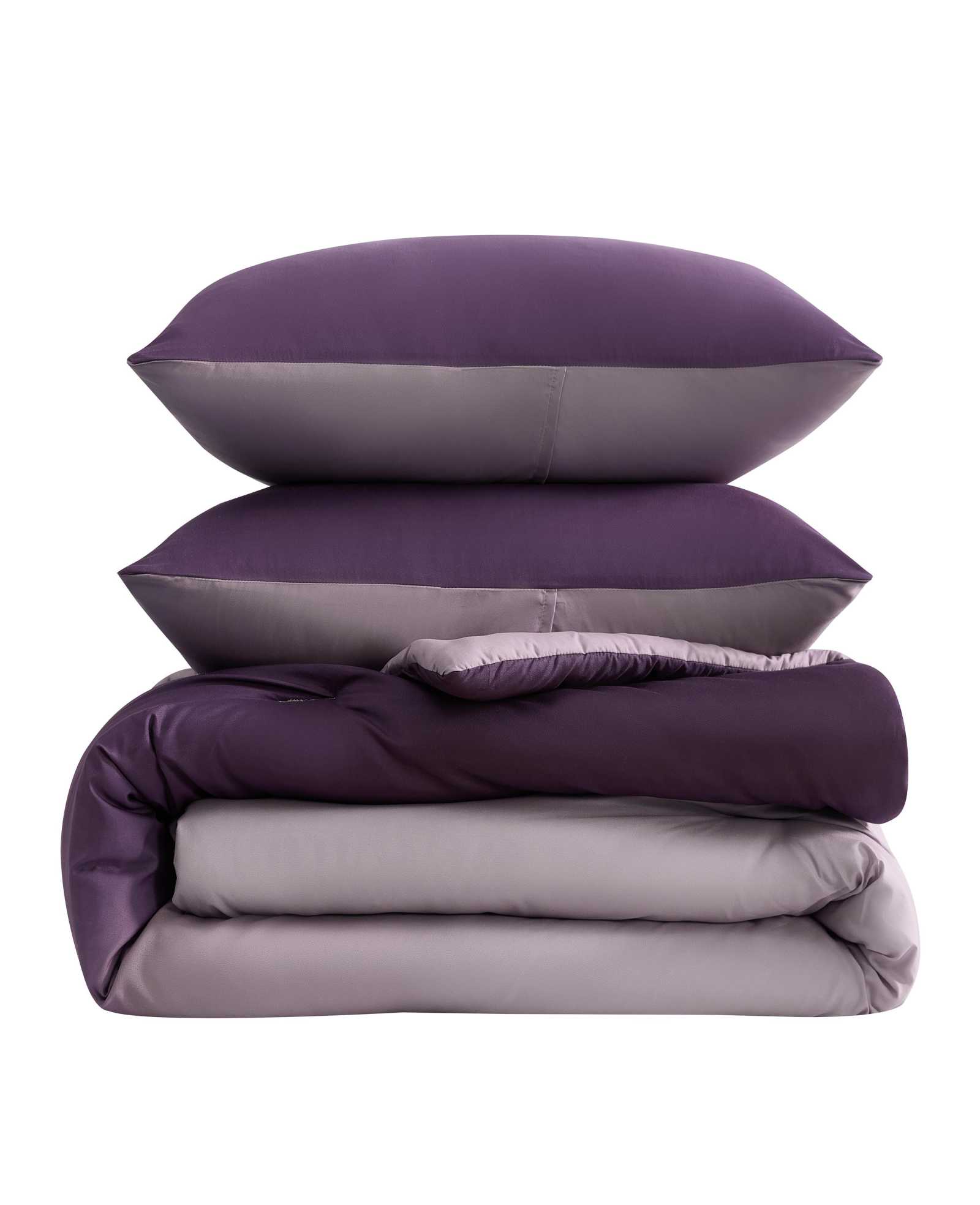 Kenneth Cole Reaction Home & Bedding Subtle Ombre Comforter Set completo letto viola poliestere