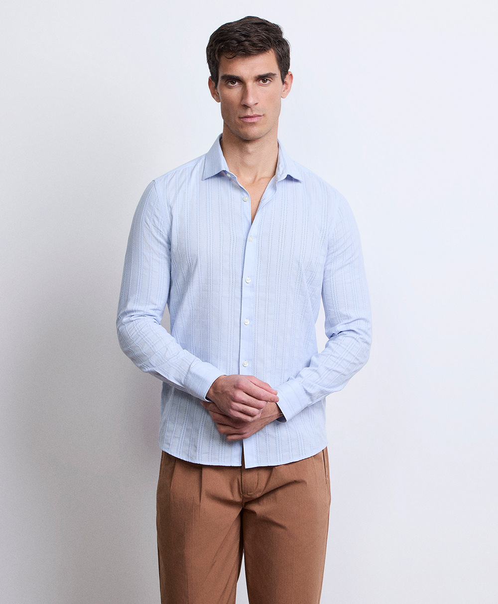 Markup Uomo Camicie Camicia crochet collo francese