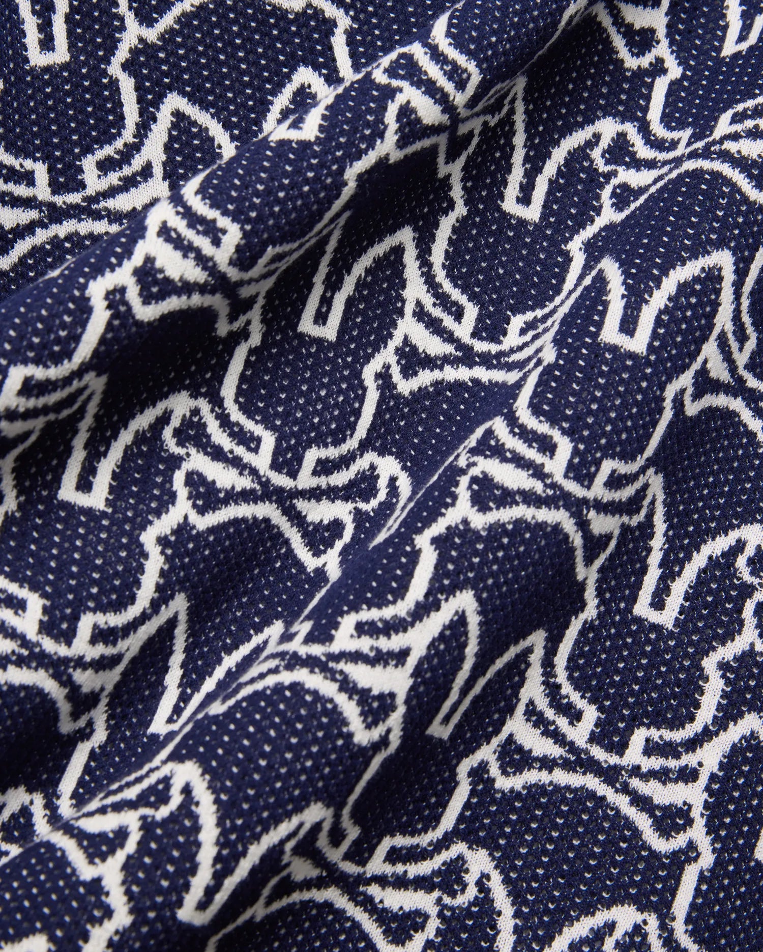 Psycho Bunny Sidney Oversized Knit Polo MT0100264 polo blu