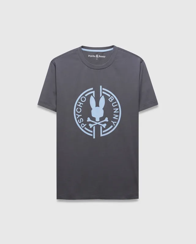 Psycho Bunny Men's Tees Santa Fe Graphic Tee MT0200611 T-shirt grigia