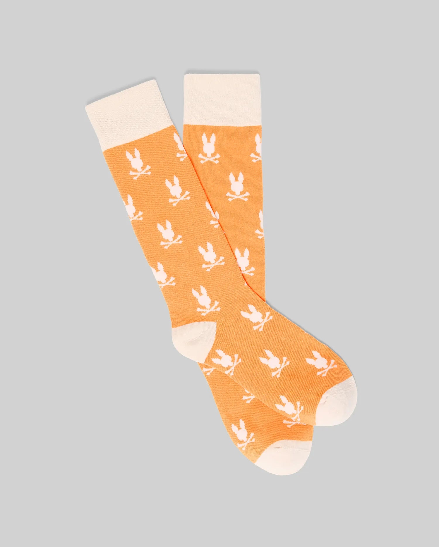 Psycho Bunny Accessories All Over Bunny Dress Sock calzini arancioni Pima