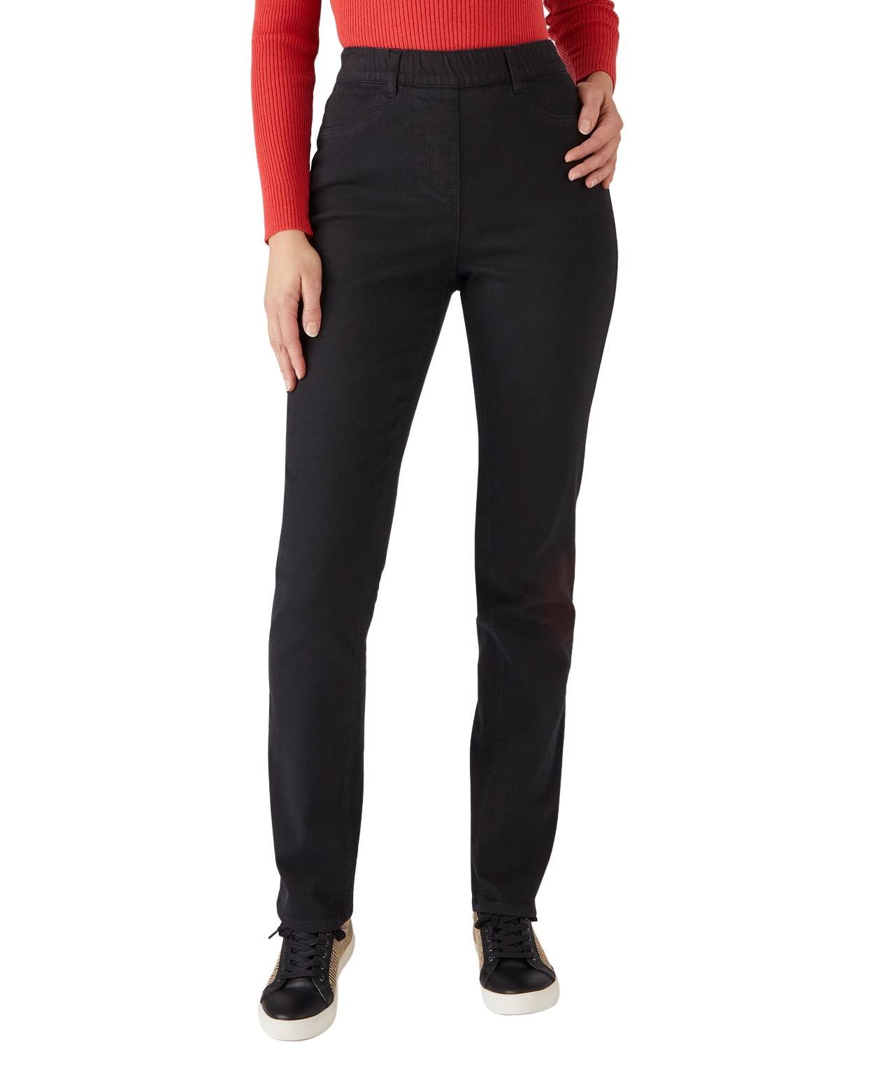 Damart Prêt-à-porter jeans infilabile stretch con guaina integrata donna nero 44