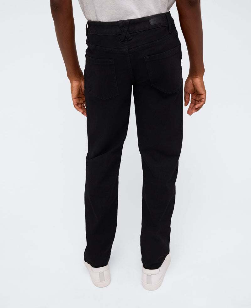 Kenneth Cole Reaction Clothing Athletic-Fit Recycled Stretch Denim Jean jeans neri elasticizzati