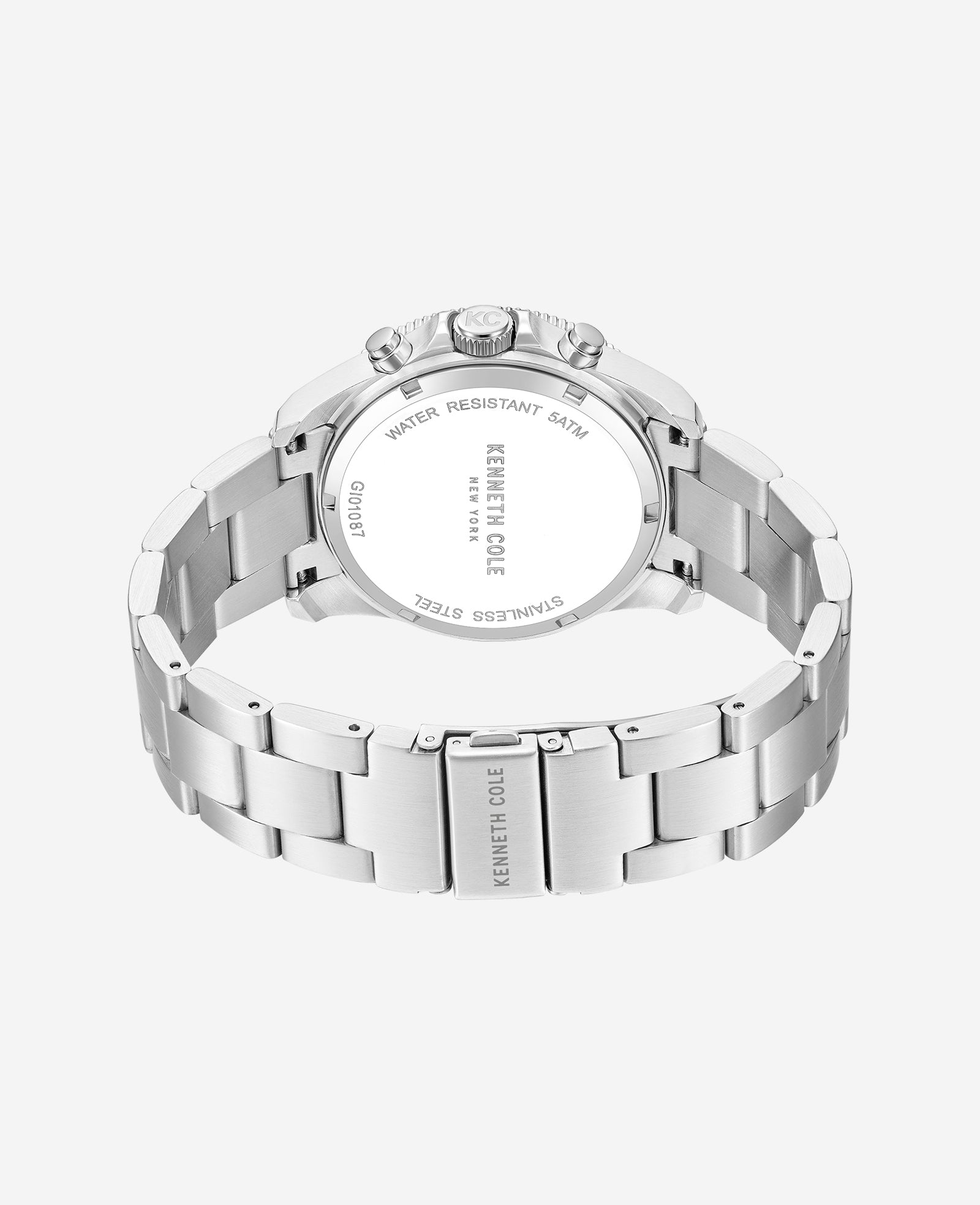 Kenneth Cole Reaction Chronograph Bracelet Watch orologio argento cronografo