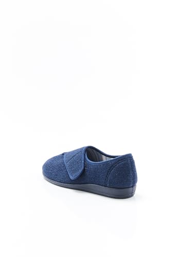 Damart Calzature Pantofole in maglia goffrata con graffi donna blu marino 36 EU